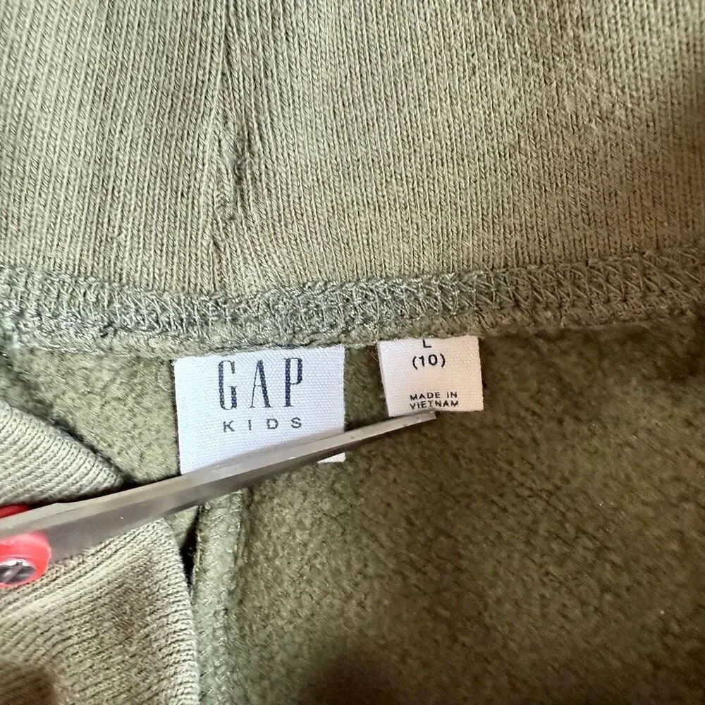 Gap Kids Boys Green Pull On Cargo Slim Leg Sweatpants